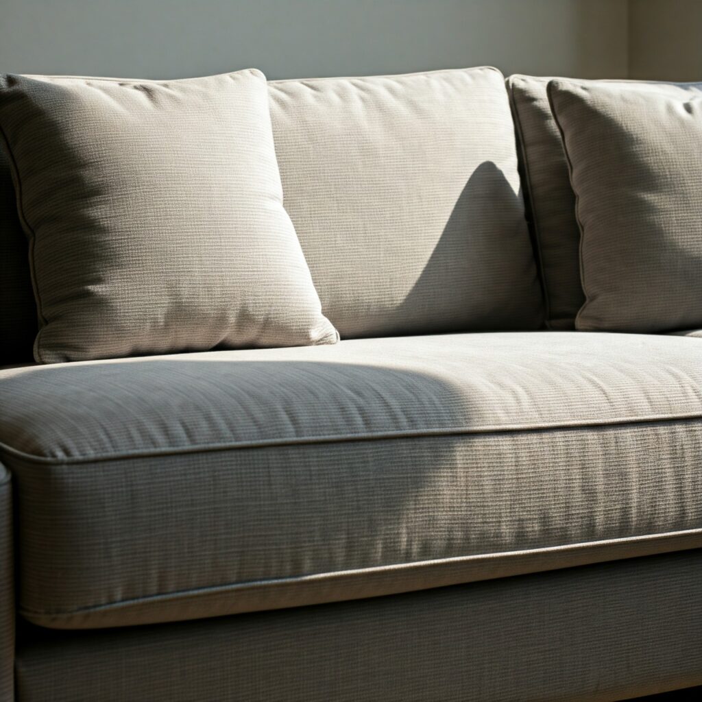Upholstery Cleaning Freshly cleaned sofa. Upholstery cleaning with Five Star Carpet Service